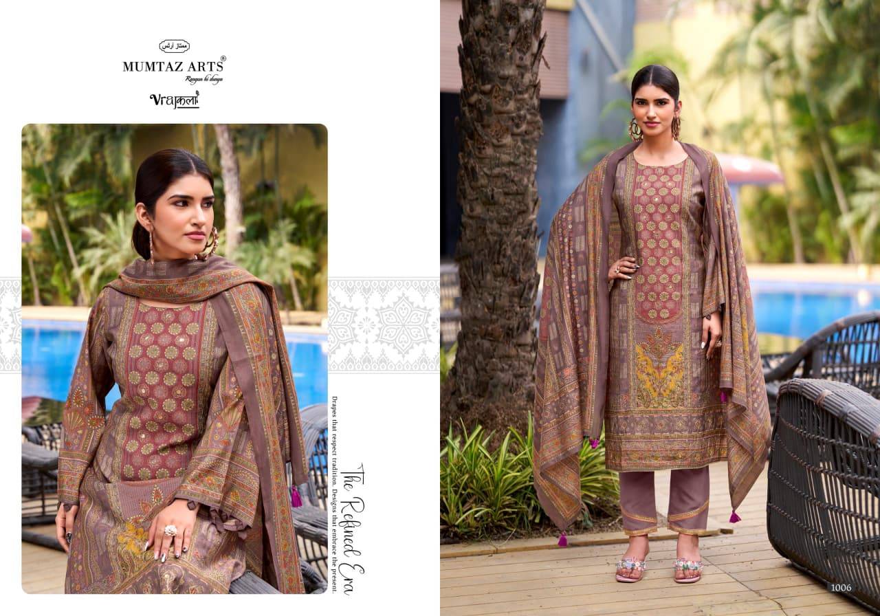 AMOUR by MUMTAZ ARTS 1001 TO 1006 SERIES Pakistani Stylish Embroidered PURE VISC MODAL Dresses At Wholesale Price